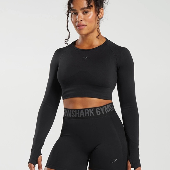 Gymshark Tops - GYMSHARK Flex Long Sleeve Crop Top